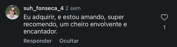 Comentário de cliente sobre o Encantadora