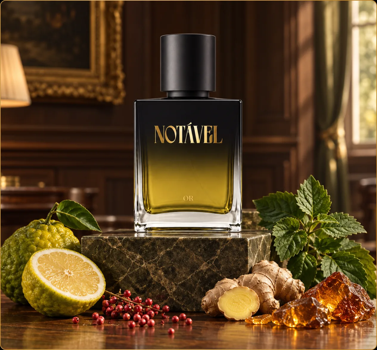 Perfume Notável entre as notas da fragrância