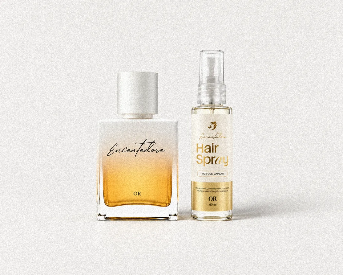 Hair Spray e perfume Encantadora